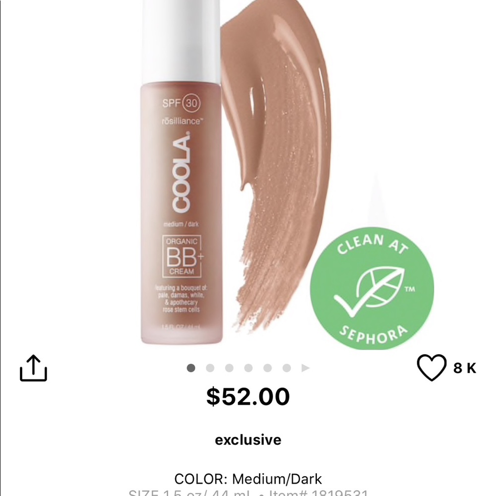 Coola medium dark tinted moisturizer